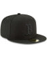 Фото #3 товара Men's Black Boston Red Sox Primary Logo Basic 59FIFTY Fitted Hat