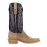 Фото #1 товара R. Watson Boots Boar Narrow Square Toe Cowboy Mens Blue, Brown Casual Boots RW8