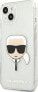 Karl Lagerfeld Etui Karl Lagerfeld KLHCP13SKHTUGLS Apple iPhone 13 mini srebrny/silver hardcase Glitter Karl`s Head