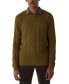 ფოტო #1 პროდუქტის Men's Classic-Fit Cable-Knit Crewneck Sweater