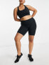 Фото #4 товара ASOS 4505 Curve Icon 8 inch legging short with bum sculpt detail in performance fabric in black