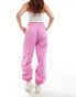 Фото #2 товара Armani EA7 logo nylon loose cargo joggers in pink