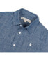 ფოტო #2 პროდუქტის Boys Organic Short Sleeve Chambray Button Down Shirt, Infant