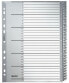 Esselte Leitz 12810000 - Numeric tab index - Cardboard - Grey - 250 g/m² - 238 mm - 29.7 cm