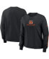 Women's Black Cincinnati Bengals Boxy Long Sleeve T-Shirt