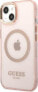 Фото #2 товара Guess Guess GUHMP13MHTCMP iPhone 13 6,1" różowy/pink hard case Gold Outline Translucent MagSafe