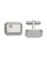 Фото #1 товара Stainless Steel Polished Cubic Zirconia Cufflinks