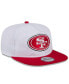 Men's White/Scarlet San Francisco 49ers 2024 NFL Training Camp Golfer Snapback Hat