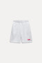 PLUSH JERSEY BERMUDAS WITH SLOGAN