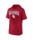 Men's Crimson Oklahoma Sooners Outline Lower Arch Hoodie T-shirt