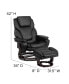 Фото #9 товара Multi-Position Recliner & Ottoman With Swivel Wood Base
