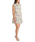 ფოტო #3 პროდუქტის Women's Faith Floral-Print Elastic-Waist Tiered Dress