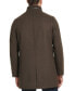 ფოტო #2 პროდუქტის Men's Wool Button Car Coat