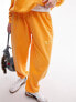 Фото #4 товара Topshop co-ord nyc project puff printed vintage wash oversized jogger in orange