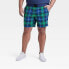 Men's Big Plaid Golf Shorts 8" - All in Motion Green 44