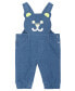 ფოტო #4 პროდუქტის Baby Boys Bodysuit and Knit Denim Bear Overall, 2 Piece Set
