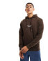 Фото #1 товара Jack & Jones oversize hoodie with originals logo in brown