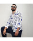 ფოტო #5 პროდუქტის Men's Chalk White:Indigo Blue Seashell Shirt