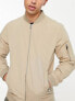 Фото #3 товара Jack & Jones Essentials bomber jacket with zip in beige