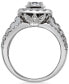 Фото #2 товара Кольцо Macy's Diamond Halo 14k White Gold