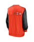 Men's White, Orange San Francisco Giants Rewind Warmup V-Neck Pullover Jacket