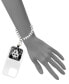 Фото #3 товара Women's Silver-Tone Heart Link Wrist Strap designed for Smart Phones