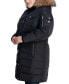 Фото #3 товара Women's Plus Size Faux-Fur-Trim Hooded Puffer Coat, Created for Macy's