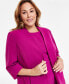 ფოტო #4 პროდუქტის Plus Size 3/4-Sleeve Open-Front Jacket