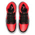 Кроссовки Nike Air Jordan 1 Mid Hot Punch Black (Красный, Черный)