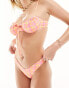 Kulani Kinis peaches Y cheeky bikini bottom in pink Розовый, S - фото #4