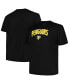 ფოტო #1 პროდუქტის Men's Black Pittsburgh Penguins Big and Tall Arch Over Logo T-shirt