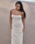 Фото #4 товара 4th & Reckless x Loz Vassallo isla sheer knit maxi beach dress in off white