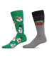 Men's Christmas Holiday Pair Novelty Socks, Pack of 2