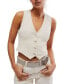 ფოტო #1 პროდუქტის Women's Cotton Tate Sleeveless Denim Vest