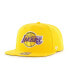 Фото #3 товара Men's Gold Los Angeles Lakers Sure Shot Captain Snapback Hat