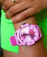 ფოტო #4 პროდუქტის Unisex Hillendale Pink Silicone Band Watch 44mm