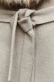 Пальто с воротником из искусственного меха — zw collection ZARA