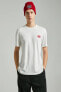 Beyaz Erkek T-Shirt 3SAM10674HK