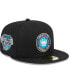 Фото #2 товара Men's Black Charlotte Fc Patch 59Fifty Fitted Hat