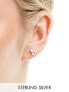 Фото #1 товара Kingsley Ryan Sterling Silver treble star stud earrings in silver