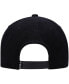 ფოტო #5 პროდუქტის Men's Black Racing Brushed Snapback Hat
