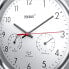 Фото #5 товара Цифровые настенные часы Mebus 19454 Круглые Серебряные Белые Пластиковые Современные Настенные Часы на батарейках