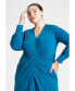 Plus Size Twist Detail Knot Dress