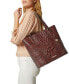 Ezra Melbourne Large Embossed Leather Tote