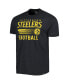 Men's Black Pittsburgh Steelers Wordmark Rider Franklin T-shirt