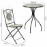 Table set with 2 chairs Alexandra House Living Black 60 x 75 x 60 cm