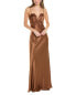 Фото #1 товара Issue New York Pleated Gown Women's Brown 2