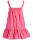 Toddler & Little Girls Cotton Eyelet Drop-Waist Dress