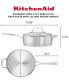 3-Ply Base Stainless Steel 4.5 Quart Induction Sauté Pan with Helper Handle and Lid