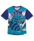 Фото #2 товара Men's Teal Charlotte Hornets Jumbotron 3.0 Mesh V-Neck T-shirt